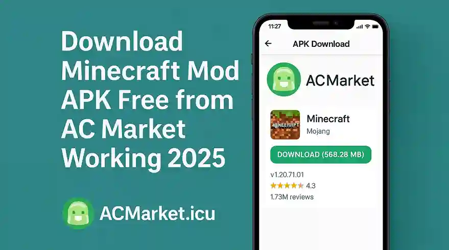 Download Minecraft Mod APK Free from AC Market Working 2025